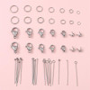 Stainless Steel Single Circle Lobster Clasp Closing Buckle 9-character Needle Beading Diy