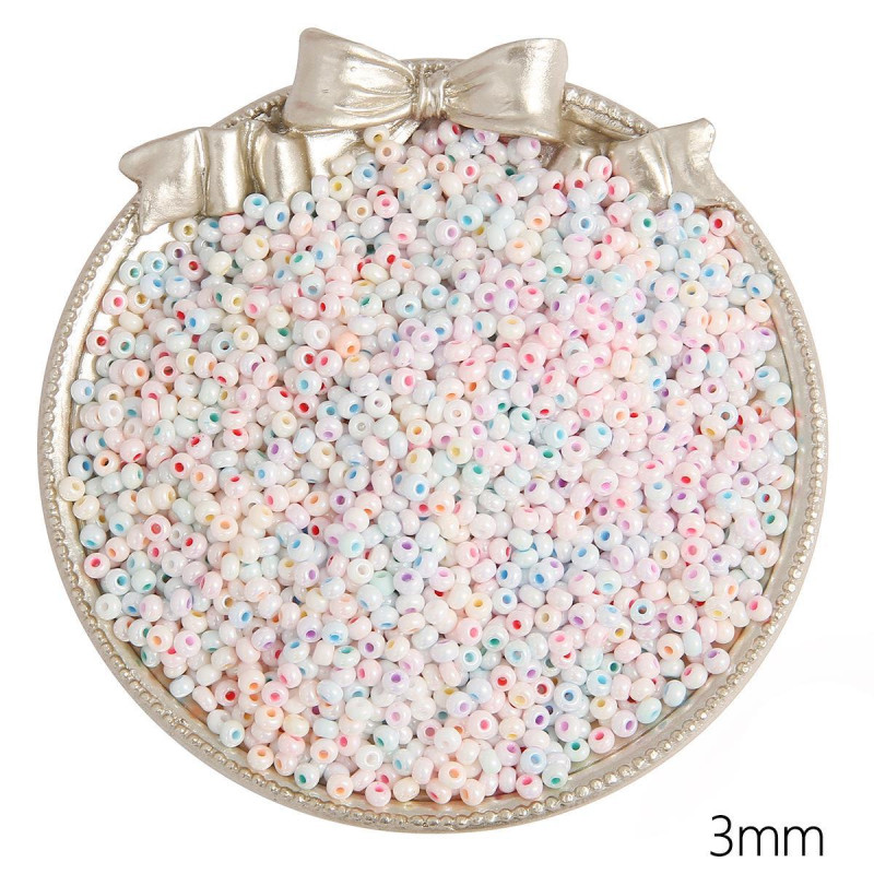 High Quality 2/3/4mm Solid Color Colorful Porcelain Beads Rice Handmade Diy Bracelet