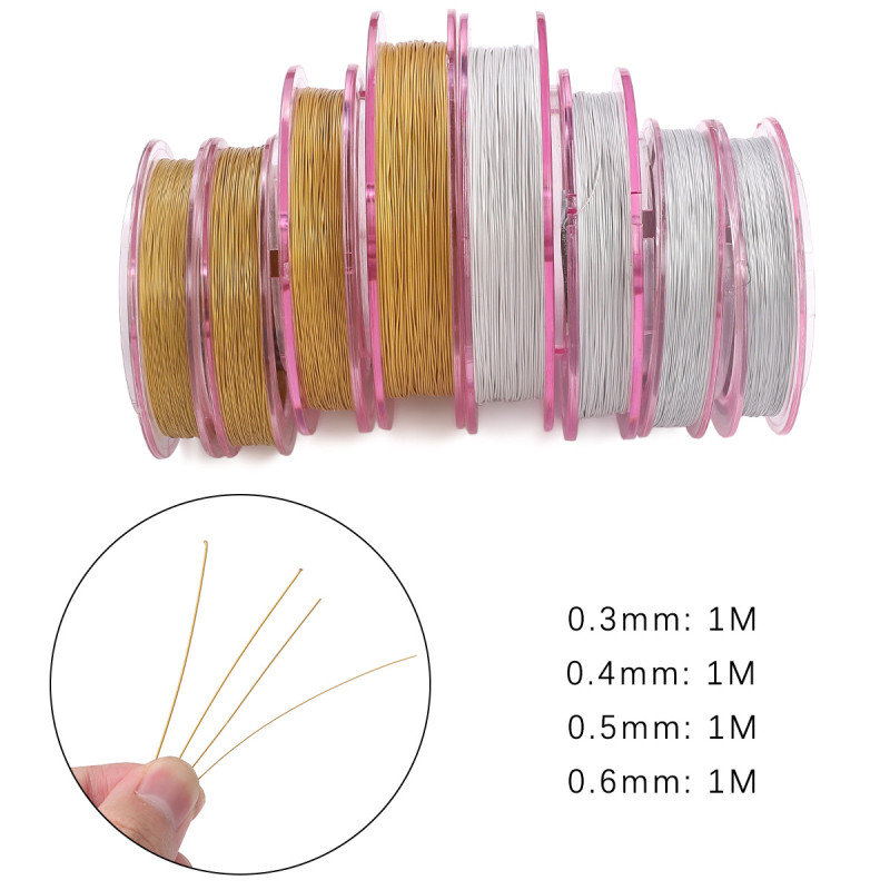 Japan Imported Steel Wire Soft Pearl Necklace Bracelet Earrings Beading Handmade Diy