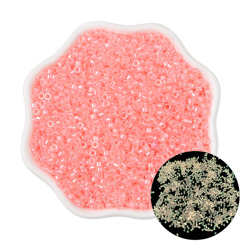 High Quality Luminous Glass Rice Beads Loose Beaded Diy Handmade Bracelet Materials