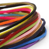 Korean Velvet Bracelet Keychain Braided Rope Leather Multi-color Optional Diy Handmade