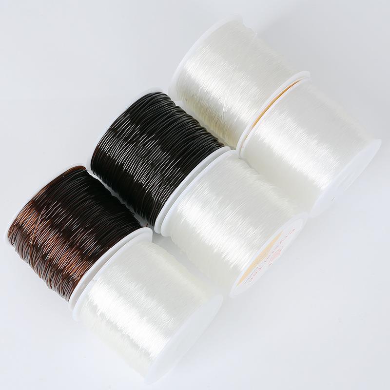 Round Crystal Elastic Cord Jewelry Rubber Band Material Garnet Bracelet Diy Accessories