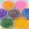 2/3/4mm High Quality Transparent Painted Glass Rice Beads Diy Beaded Necklace Material