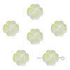 Colorful Glass Four-leaf Flower Flat Bead Bracelet Loose Beads Handmade Diy Necklace