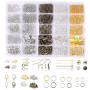 Hot Selling 10 Grid Box Decoration Accessories Lobster Clasp Horse Button Opening Single