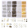 Hot Selling 10 Grid Box Decoration Accessories Lobster Clasp Horse Button Opening Single