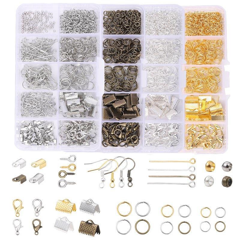 Hot Selling 10 Grid Box Decoration Accessories Lobster Clasp Horse Button Opening Single