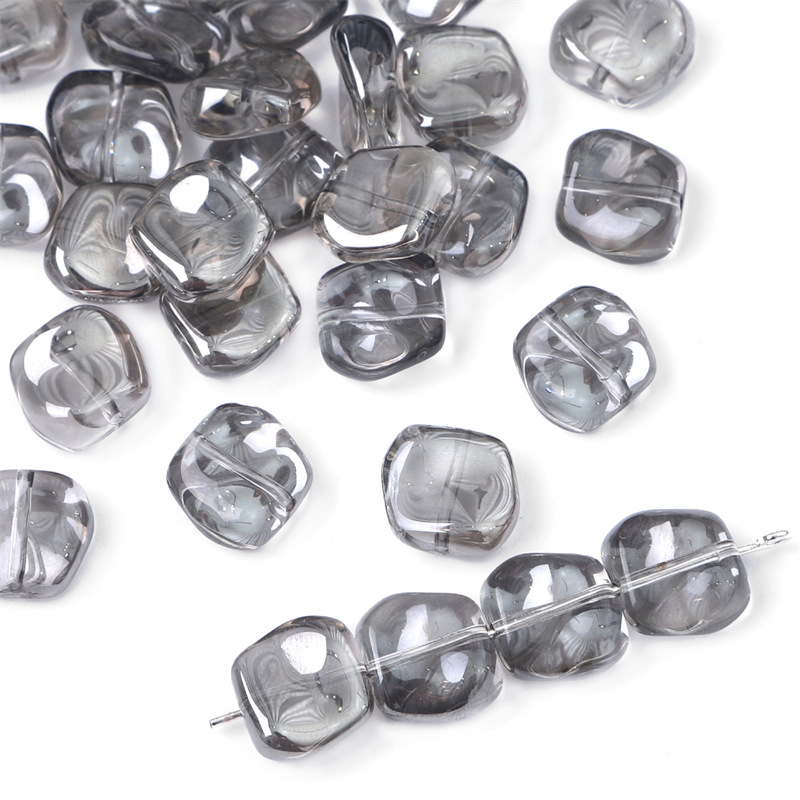 Glass Plated Rhombic Crystal Beads, Antique Diy Handmade Hairpins, Necklace Materials and