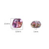 Glass Plated Rhombic Crystal Beads, Antique Diy Handmade Hairpins, Necklace Materials and