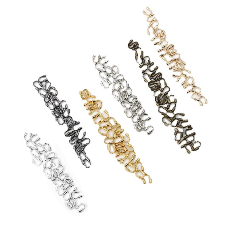 100pcs/wrapped Iron U-shaped Tail Buckle Opening Positioning Handmade Diy Bracelet