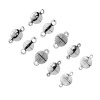 White K Color Cylindrical Strong Magnetic Buckle Bracelet Necklace Alloy Magnet