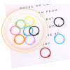 Metal Keychain Ring Key Key Open Small Circle Colorful Buckle