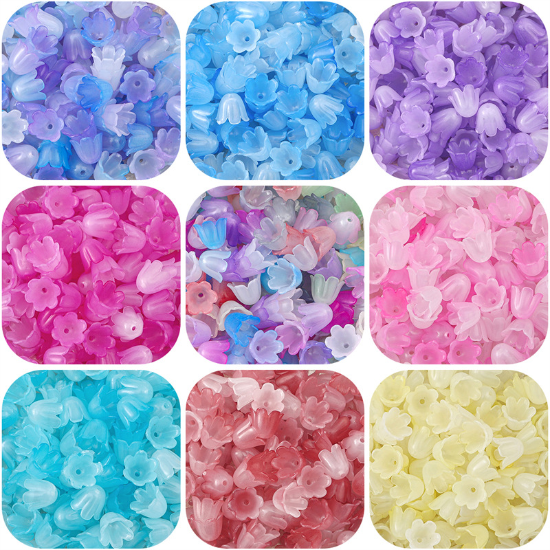 Gradient Acrylic Lily of the Valley Flower Antique Hair Accessories Diy Handmade Bracelet