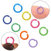50 Simple Spray-painted Open Rings, Handmade Diy Keychain Pendant Materials and