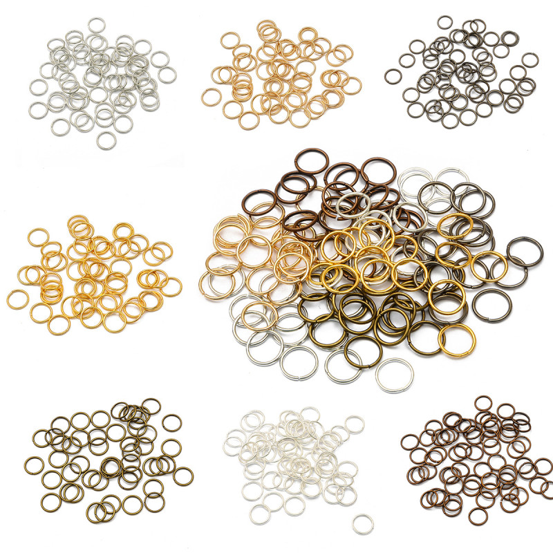 3-20mm Single Circle Open Beaded Jewelry Diy Handmade Earrings Hair Accessories Hairpin