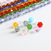 6mm Glass Crystal Rhombus Beads Handmade Diy Beaded Hairpin Homemade Ear Jewelry Material