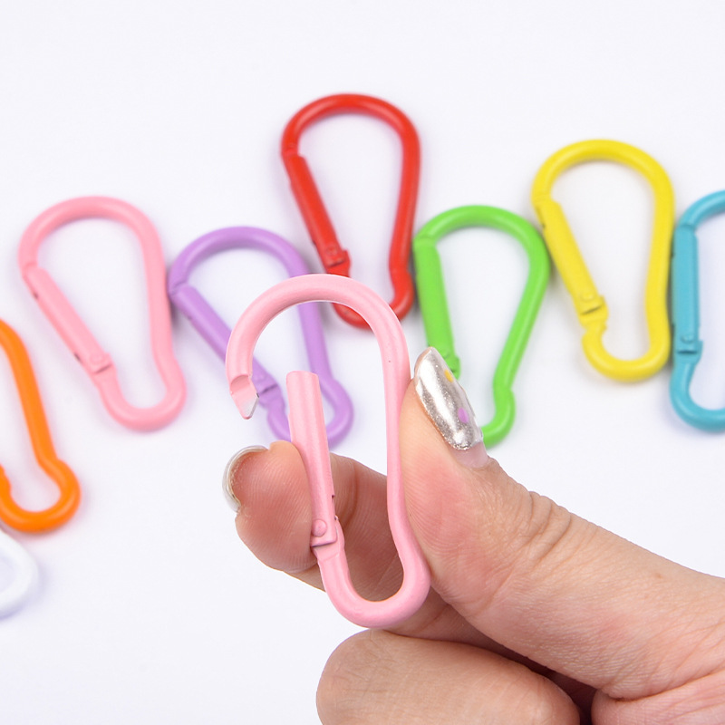 Diy Jewelry Accessories Painted Color Gourd Alloy Carabiner Spring Buckle Mountain Key