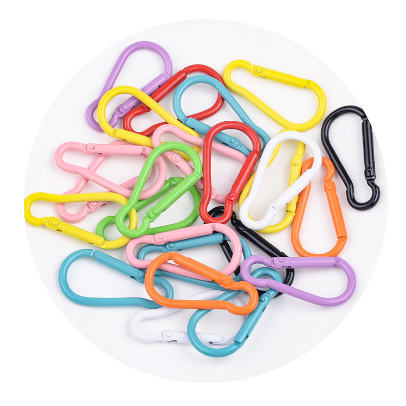 Diy Jewelry Accessories Painted Color Gourd Alloy Carabiner Spring Buckle Mountain Key