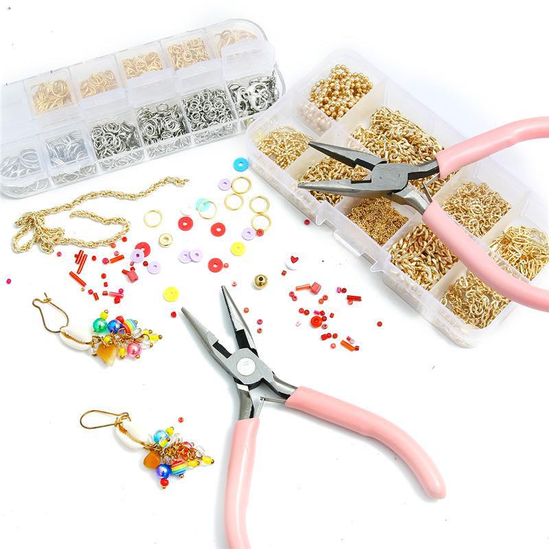 Mini Jewelry Tools Needle Nose Pliers Double Round Diagonal Fan Steel Handmade