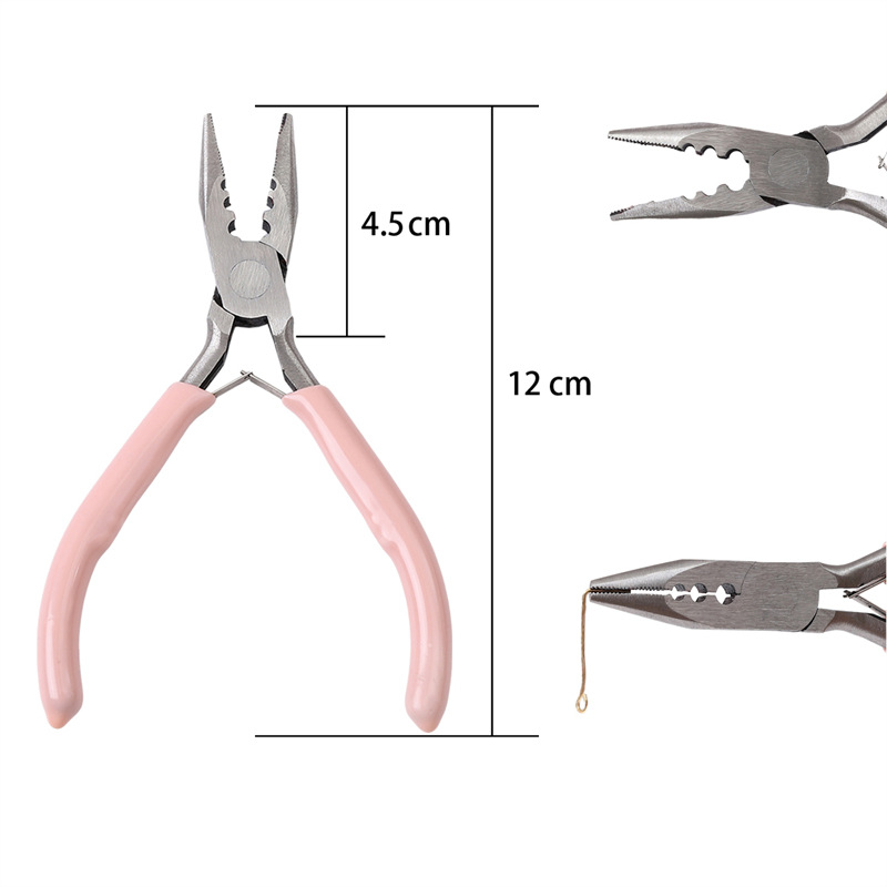 Mini Jewelry Tools Needle Nose Pliers Double Round Diagonal Fan Steel Handmade