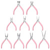 Mini Jewelry Tools Needle Nose Pliers Double Round Diagonal Fan Steel Handmade