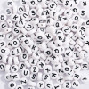 4*7mm Acrylic English Alphabet Flat Beads Diy Children Early Education Beaded Jewelry