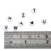 4*7mm Acrylic English Alphabet Flat Beads Diy Children Early Education Beaded Jewelry
