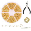 4-10mm Boxed Single-ring Opening Connection Ring Accessories Diy Earrings Handmade
