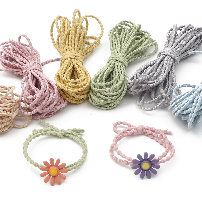 5 Meters Price Handmade Diy Hair Rope Rubber Band Beaded Nylon Wave Elastic Line