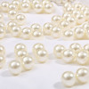 Imitation Pearl Non-porous Beads Off-white Loose Filled Cosmetic Box Hairpin Handmade Diy