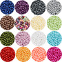 Imitation Pearl Non-porous Beads Off-white Loose Filled Cosmetic Box Hairpin Handmade Diy