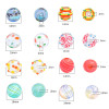 Hot Selling Cartoon Hand-painted Hollow Glass Beads Handmade Diy Bracelet Necklace