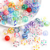 Hot Selling Cartoon Hand-painted Hollow Glass Beads Handmade Diy Bracelet Necklace