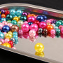 Hot Selling Abs Perforated Imitation Pearl Loose Beads Diy Handmade Beaded Bracelet