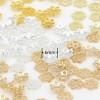 Alloy Pitted Small Flower Tray 6mm Beads Pearl Gasket Spacer Diy Jewelry Accessories