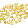 Alloy Pitted Small Flower Tray 6mm Beads Pearl Gasket Spacer Diy Jewelry Accessories
