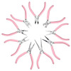 Handmade Diy Pliers Pink Needle Nose Jewelry Multifunctional Round Mini Winding Beading