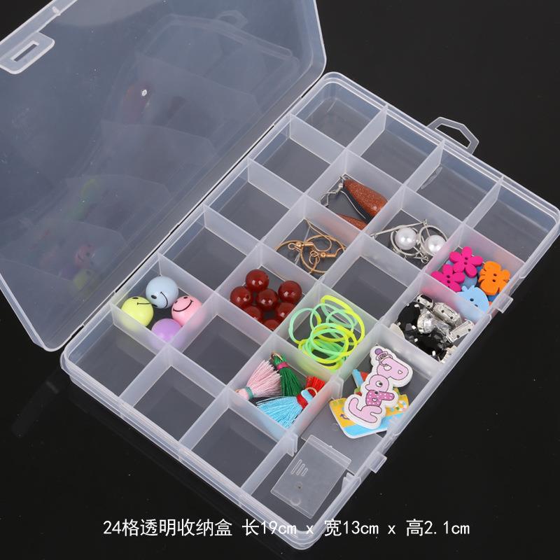 Simple Transparent Plastic Box Storage Box Multi-functional Box Classified Jewelry Box Box