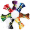 100 Color Wrapping Thread Cross Stitch Cotton Silk Handmade Diy Hairpin Embroidery