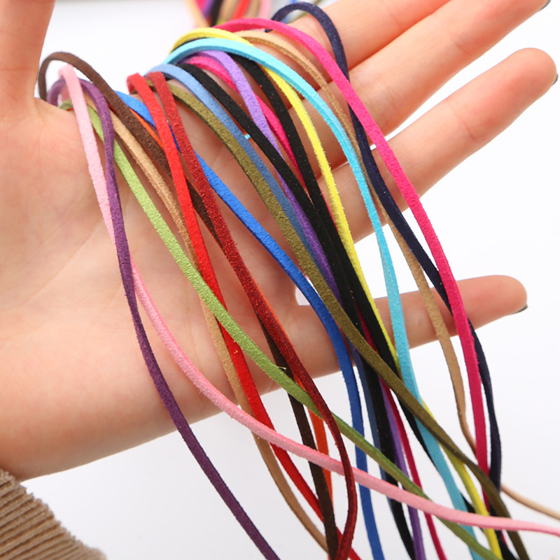 3mm Korean Velvet Suede Rope Handmade Material Bracelet Necklace Braided Wire Diy Jewelry