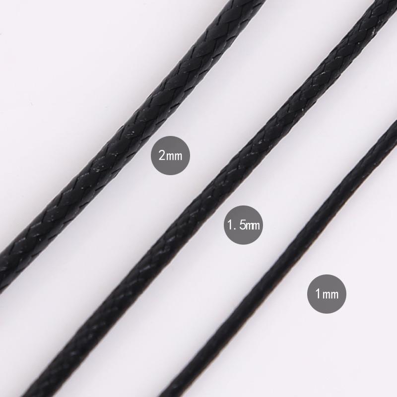 Hot Selling Direct 1-2 Mm Colorful Korean Wax Wire Wax Rope Necklace Bracelet Leather Diy