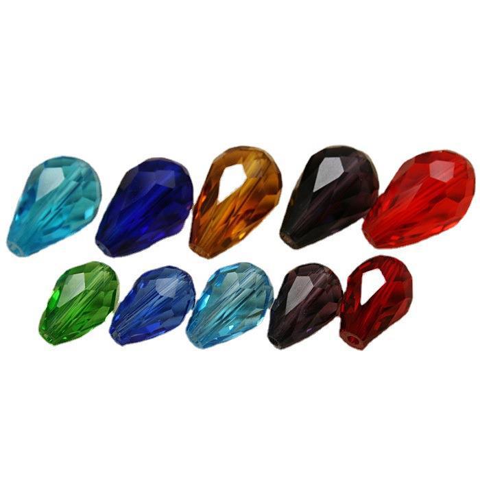 Drop-shaped Glass Crystal Loose Beads Diy Handmade Bracelet Earrings Making Materials