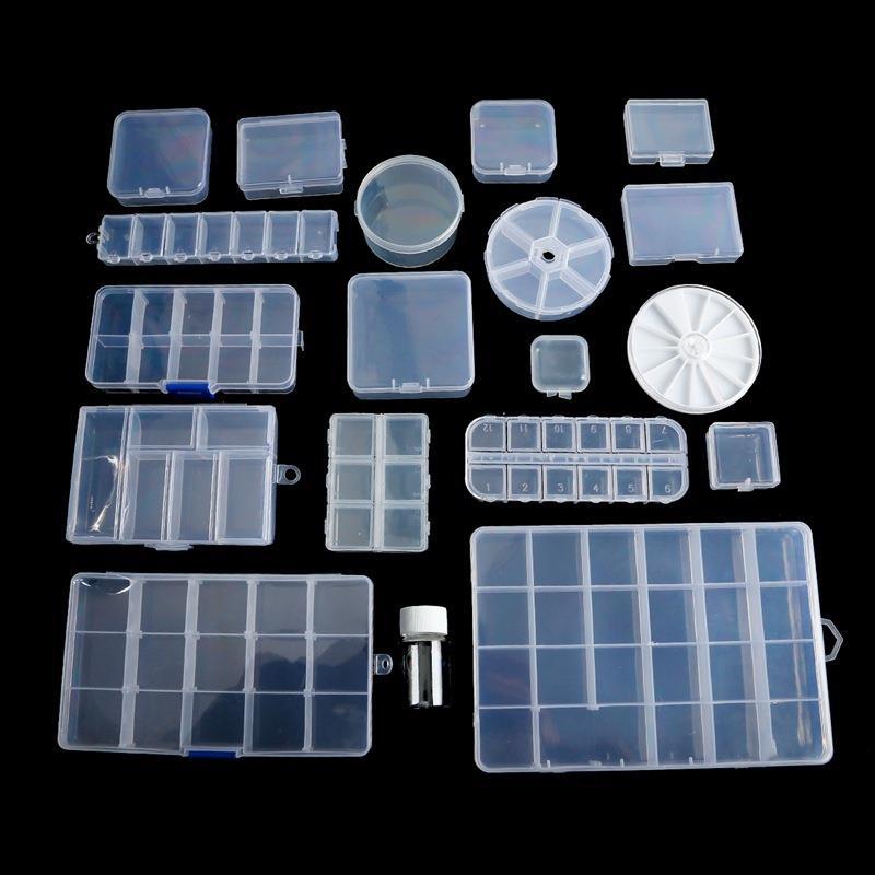 Transparent Removable Plastic Box Earring Box Storage Box Tool Handmade Diy Jewelry