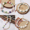 Synthetic White Turquoise Cylindrical Beads Square Spacer Diy Bracelet Necklace Material