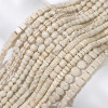 Synthetic White Turquoise Cylindrical Beads Square Spacer Diy Bracelet Necklace Material