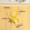 Colorful Five-pointed Star Acrylic Keychain Pendant Dopamine Headphone Set Small Fresh