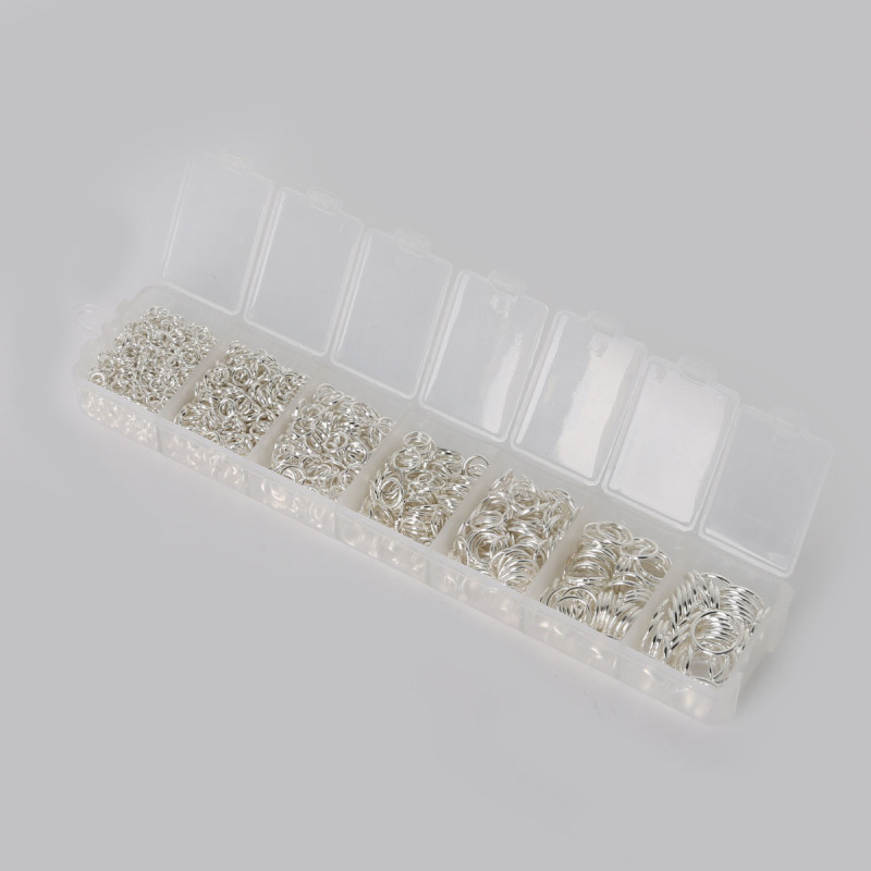 4-10mm Metal Single Ring Diy Handmade Jewelry Accessories Open Closed Box Material