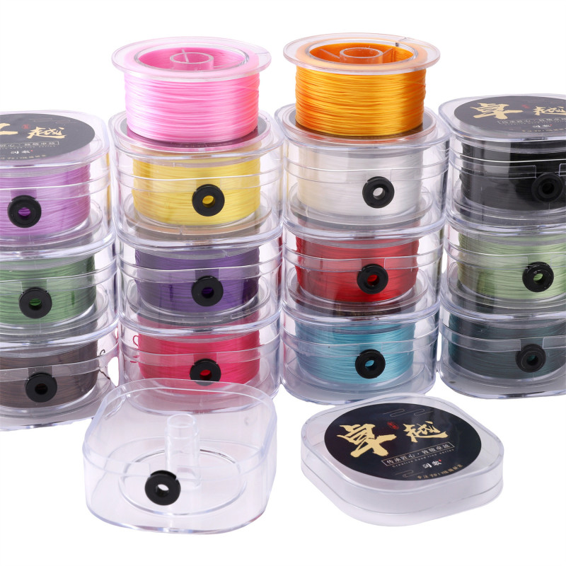 Transparent Crystal Flat Elastic Rope Wear-resistant Beef Tendon Toy Jewelry Wire
