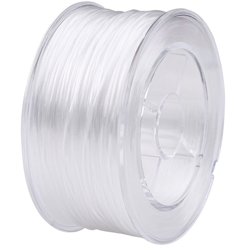 Transparent Crystal Flat Elastic Rope Wear-resistant Beef Tendon Toy Jewelry Wire