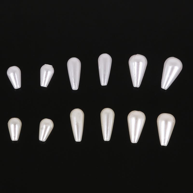Abs Imitation Pearl Drop-shaped Loose Beads Diy Handmade Necklace Beaded Jewelry